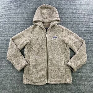 Patagonia Los Gatos Hoody Sweatshirt Youth‎ Girls Large (12) Fleece El Cap Khaki